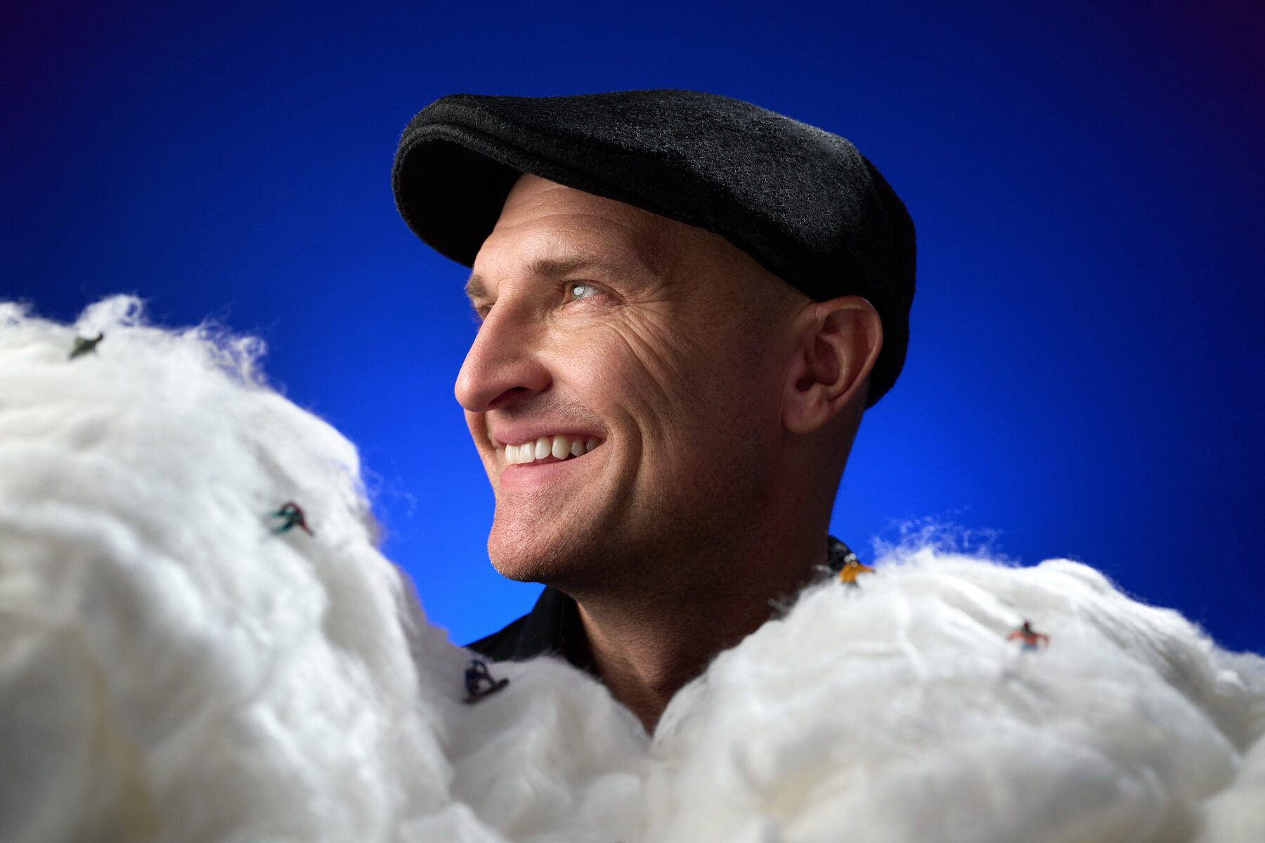 Matthew Mayer surrounded by cloud, a surreal portrait bridging the inner and outer journey